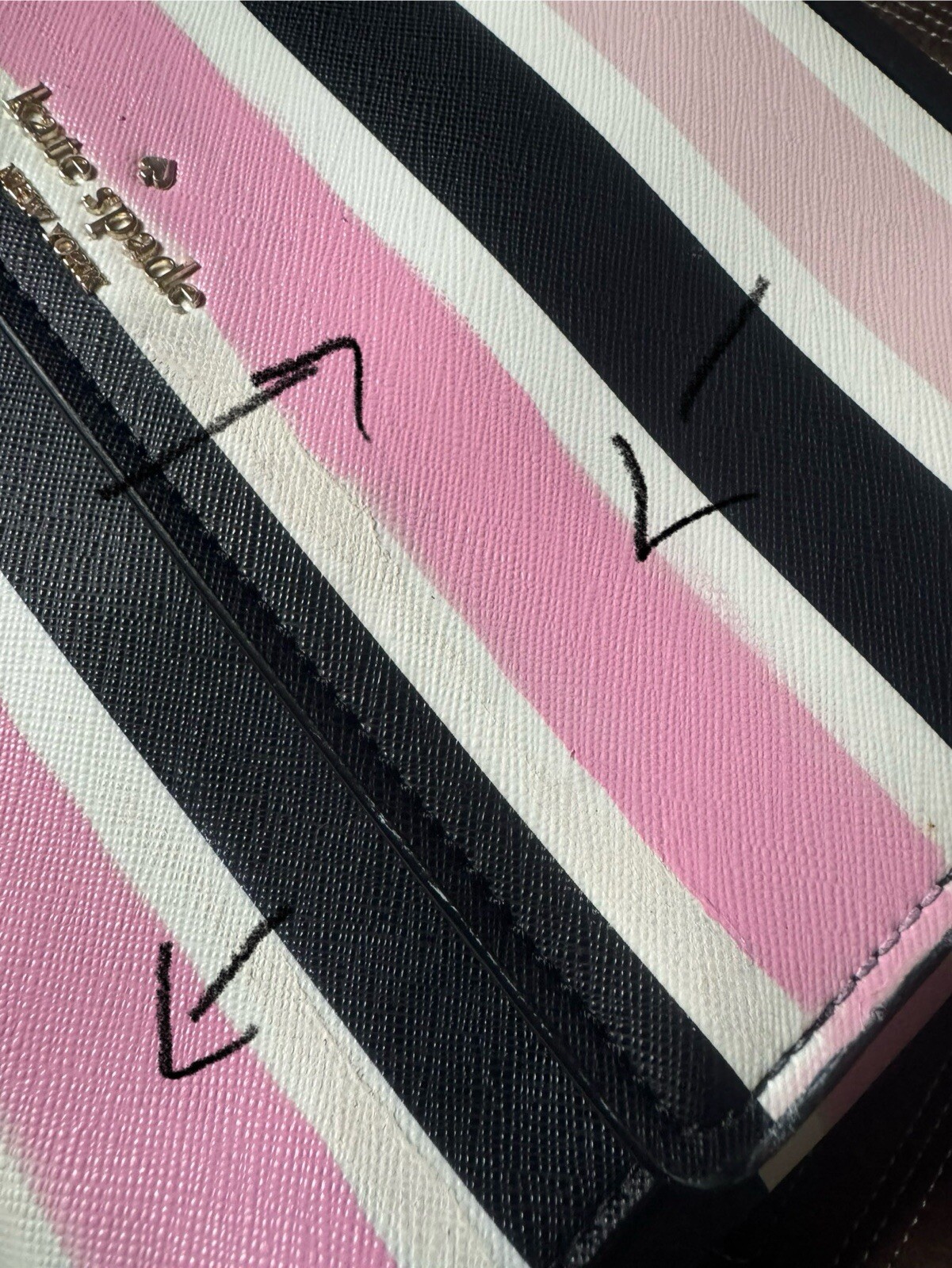 Damaged-Repainted SOLD AS IS: Kate Spade NY COVE ST CROSSBODY 9”x6”x1” Saffiano