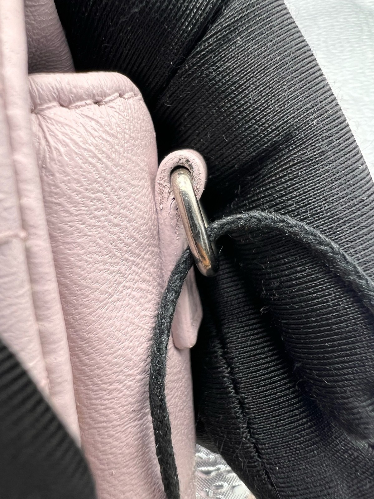 Dior Miss Dior Chain Shoulder Bag Light Pink Lambskin Leather Cannage Quilting