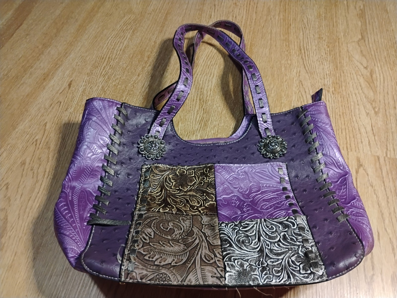 Leather Western Purse Women Shoulder Bag PUR