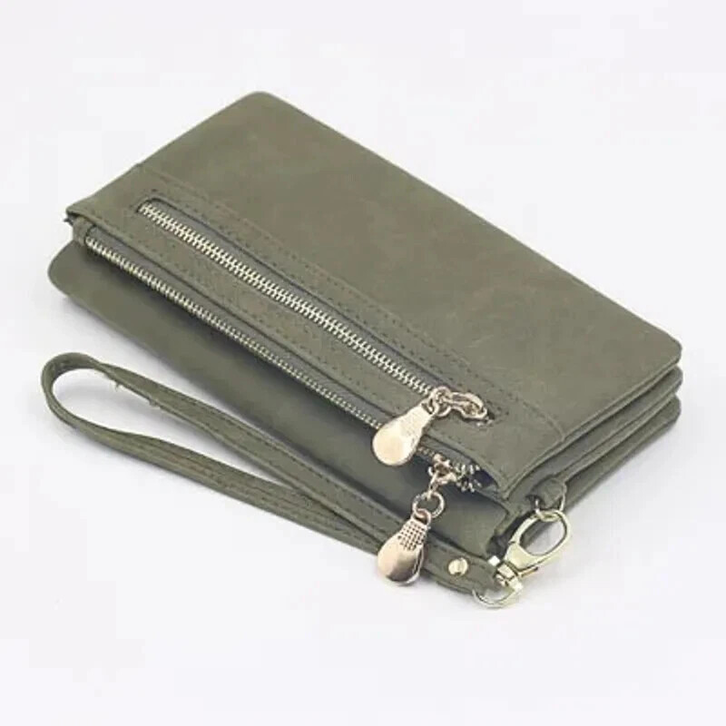 2025 new European and American double frosted double zipper folding buckle