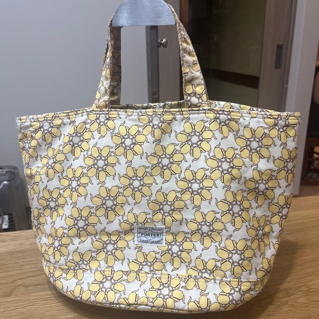 Porter Yoshida Bag Discontinued Teapot Pattern Tote Cute All Over Women Rare Yos