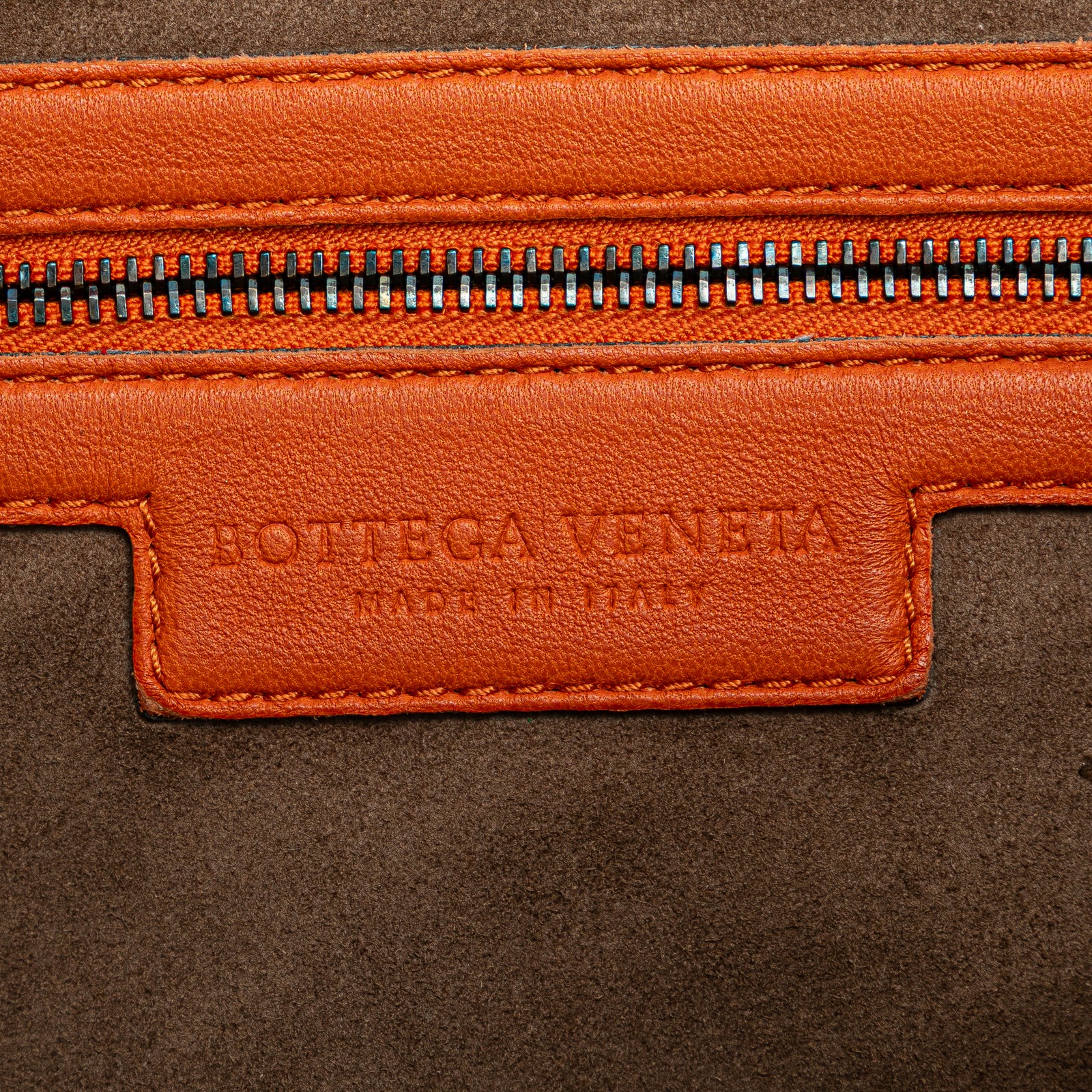 Bottega Veneta Medium Nappa Intrecciato Fuzzy Hobo Pre-Loved Bag Orange