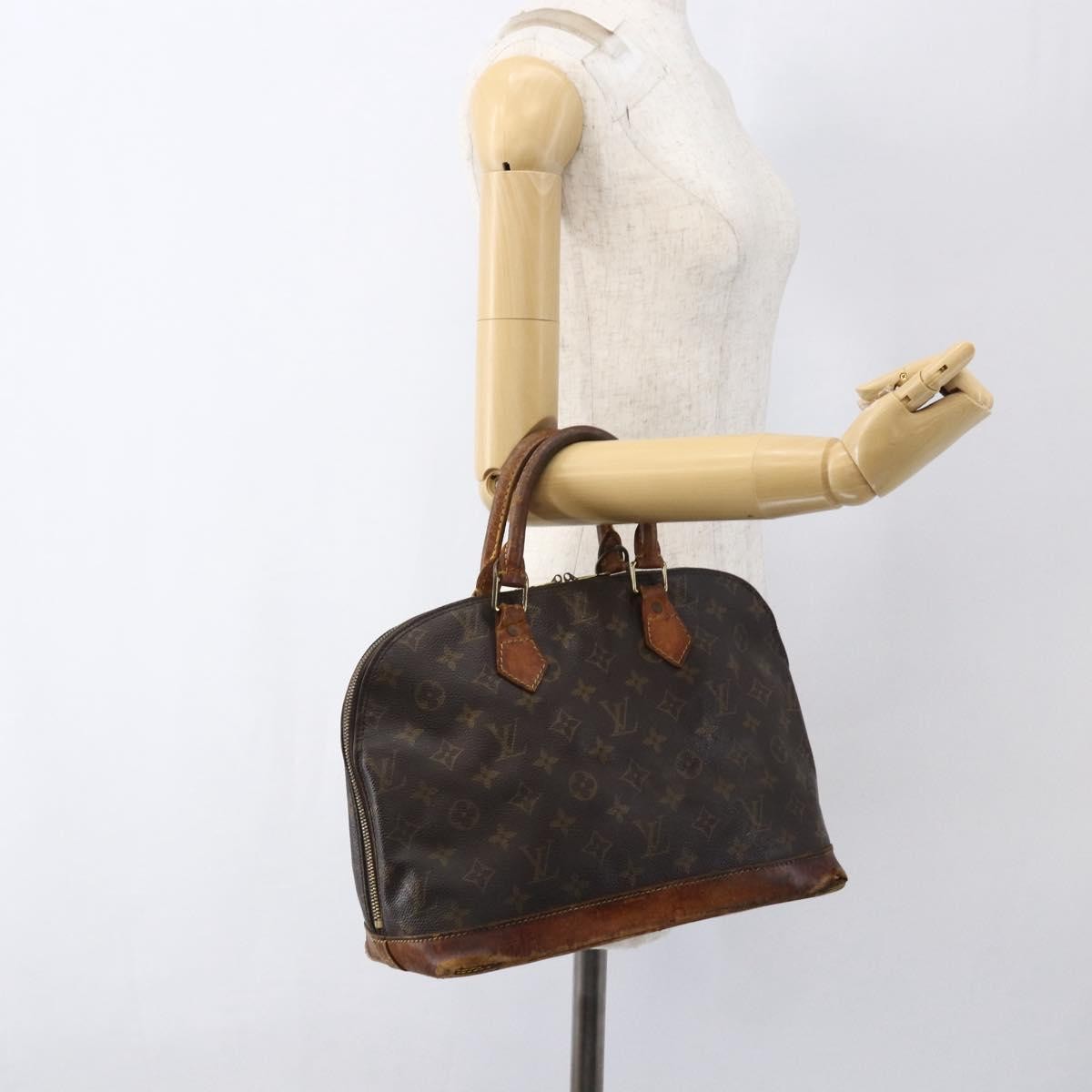 LOUIS VUITTON Monogram Alma Hand Bag M51130 LV Auth 173673