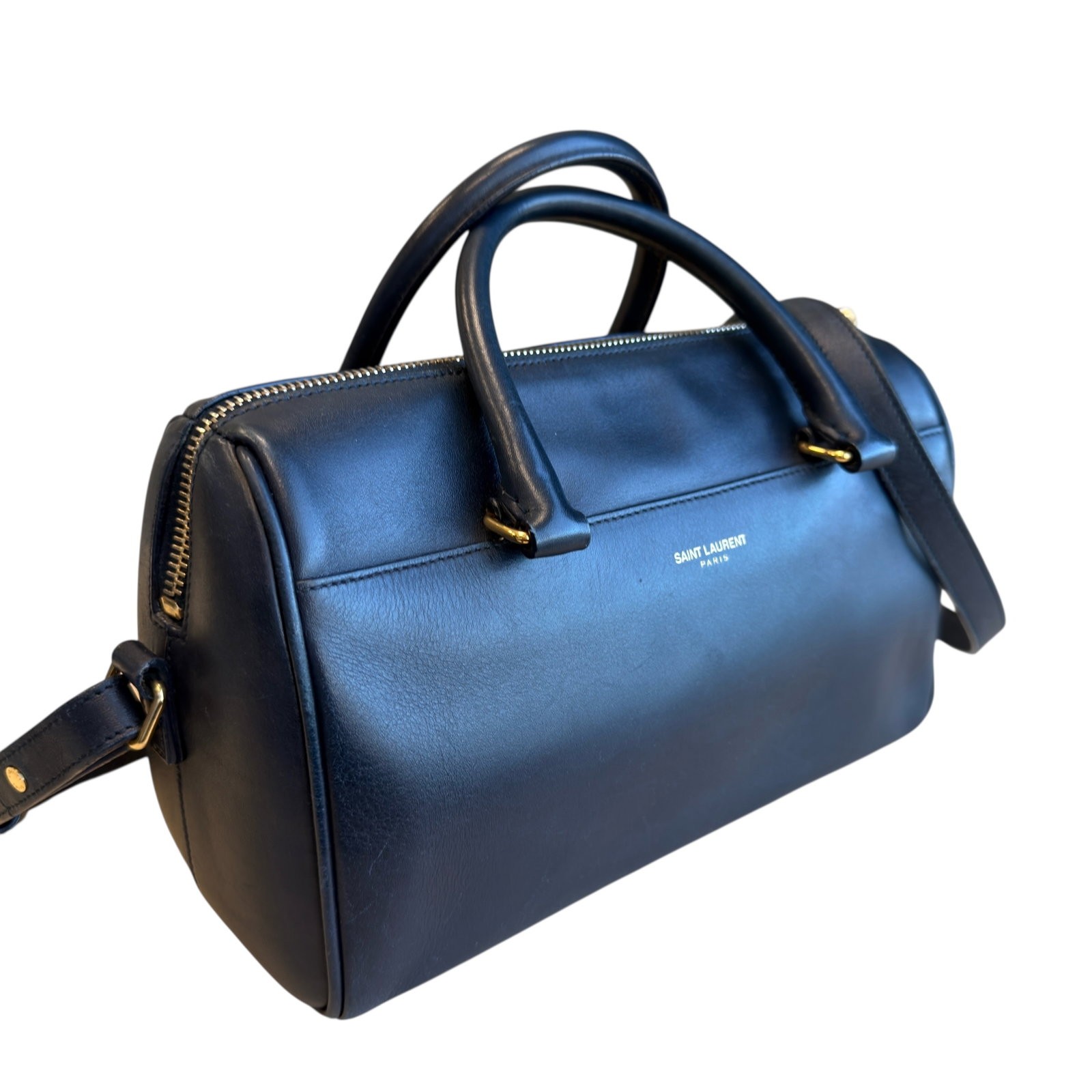 Yves Saint Laurent Duffle Bag Dark Blue Smooth Calfskin (la052126a0)
