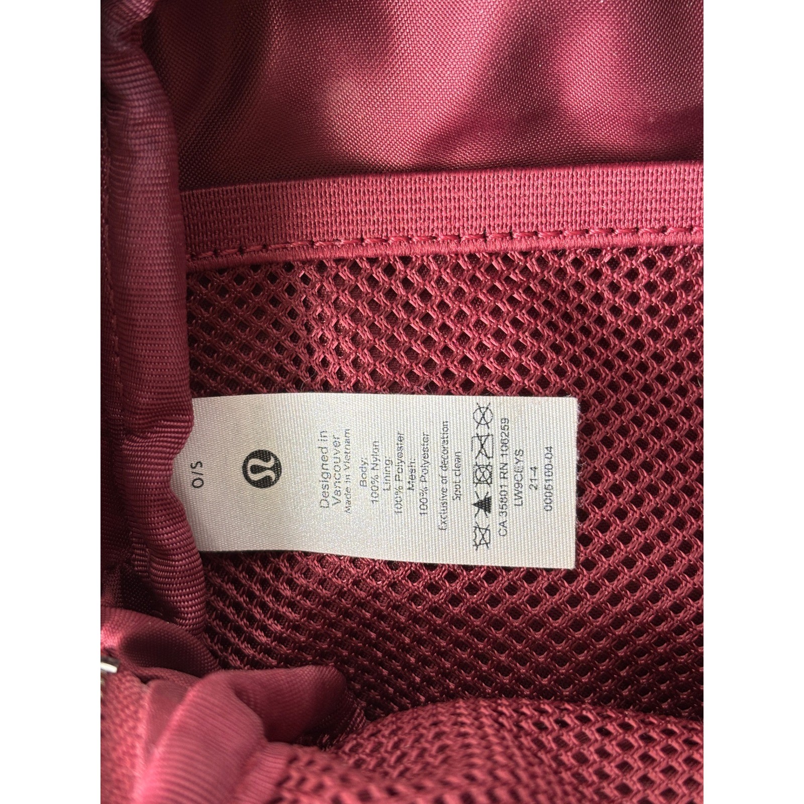 Lululemon Everywhere Belt Bag 1L Burgundy Maroon Crossbody Waist Pack LW9CEYS