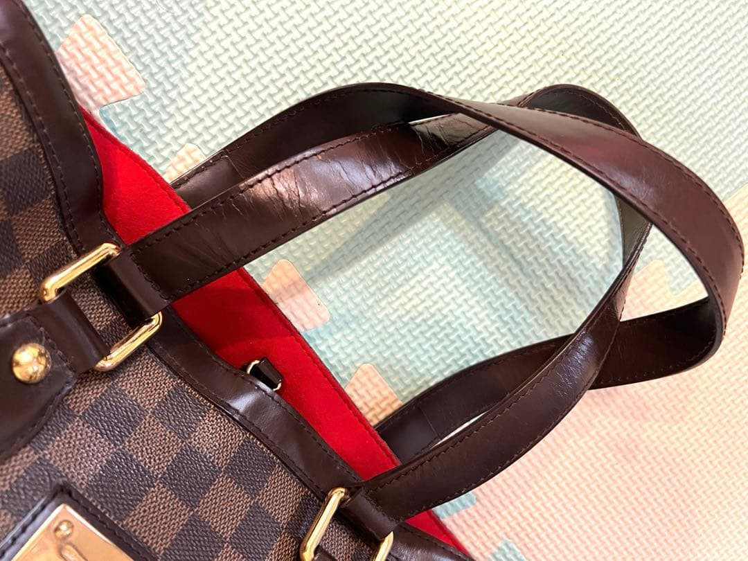 Louis Vuitton Damier Ebene Hampstead MM N51204 Tote Bag Used Item From Japan F/S