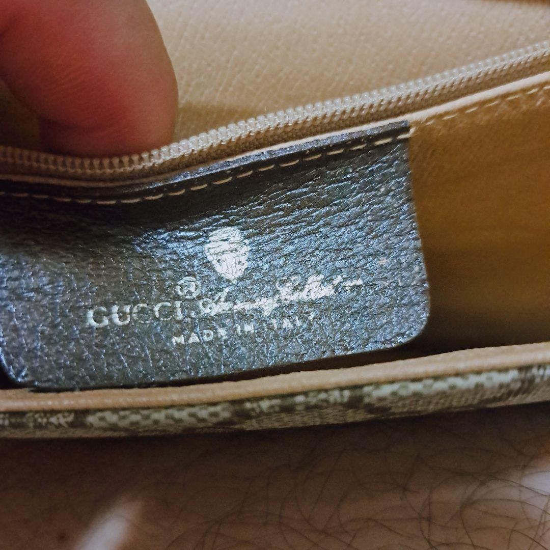 GUCCI GG Pattern Shoulder Bag PVC Leather
