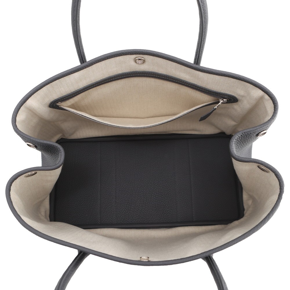 HERMES Garden Party Size PM Negonda Leather Gris Meyer