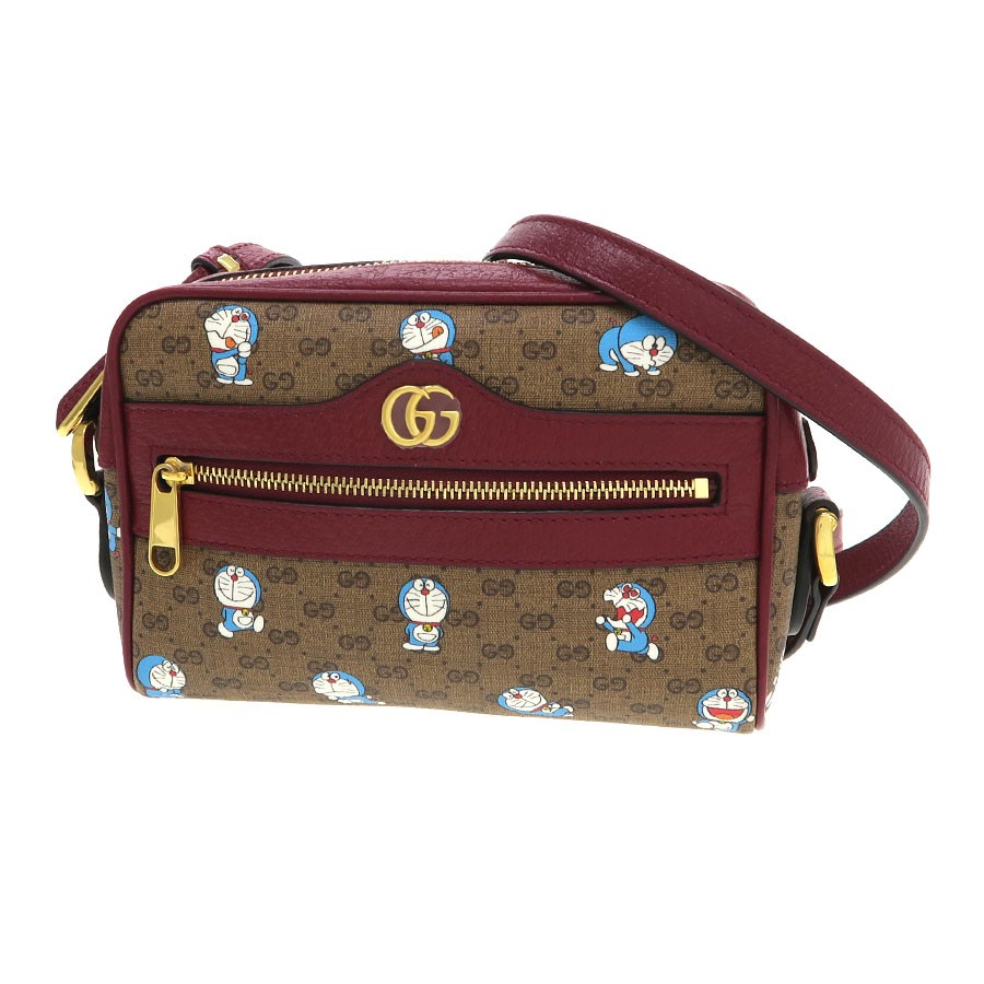 Gucci Mini 647784 GG Supreme Canvas Brown Shoulder Bag #SAB15612
