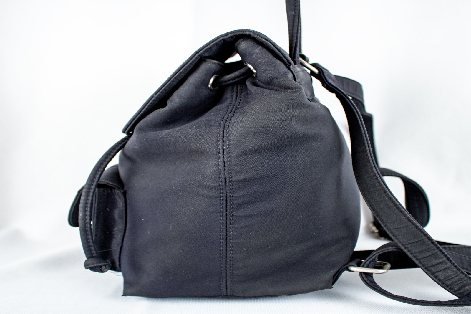 RALPH LAUREN Vintage Navy Blue Mini Backpack Handbag