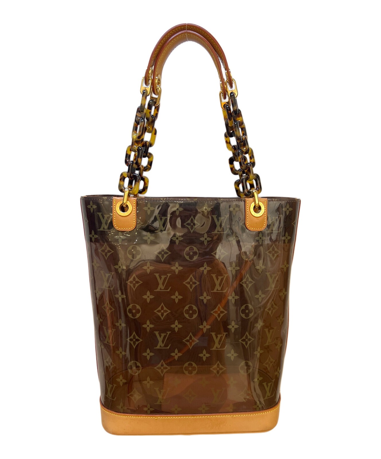 Louis Vuitton Cabas PM M92502 Coated Canvas Brown Bag #TFB14630