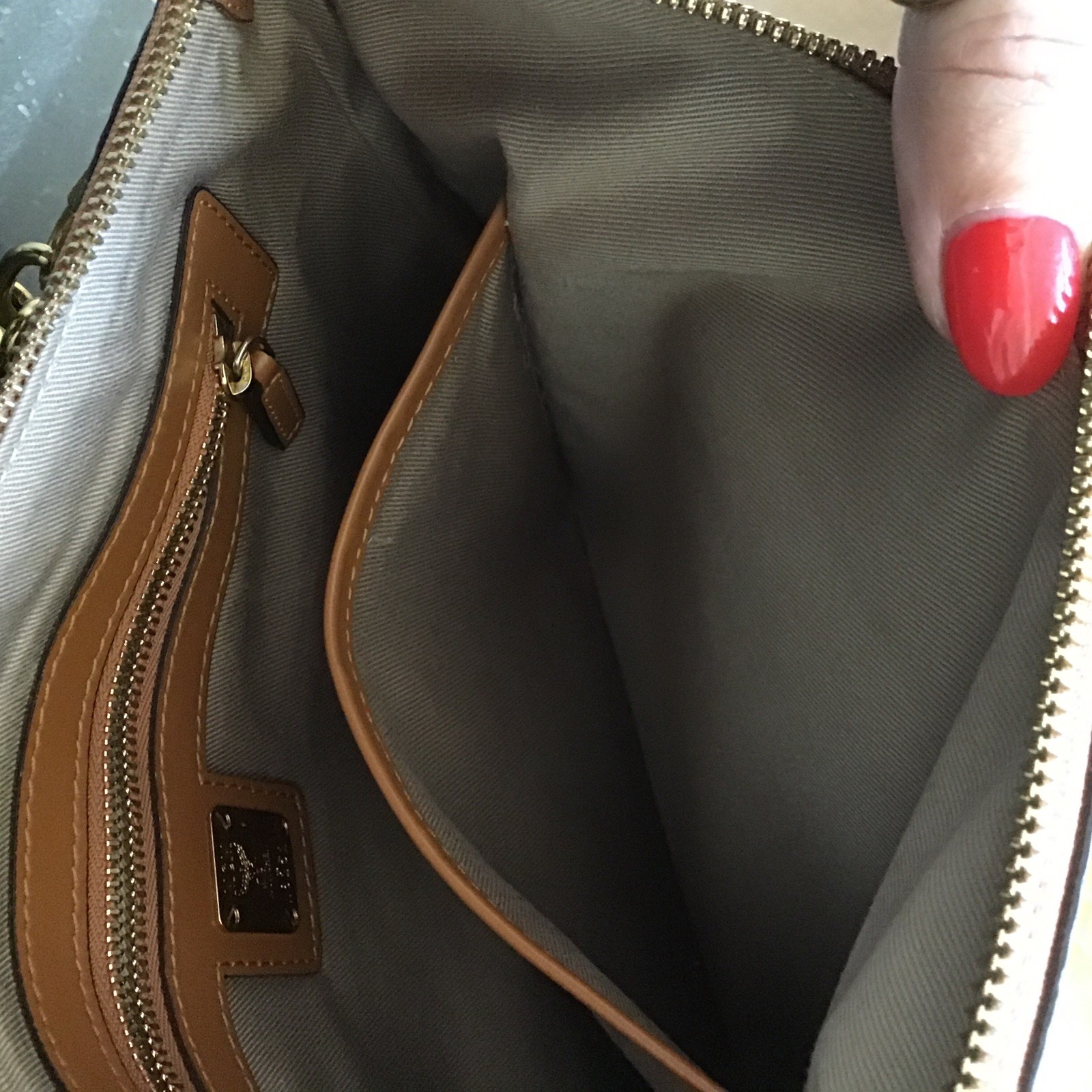 MCM Visetos Rabbit Crossbody Bag, Approximately 8.25 X 11.5 Inches