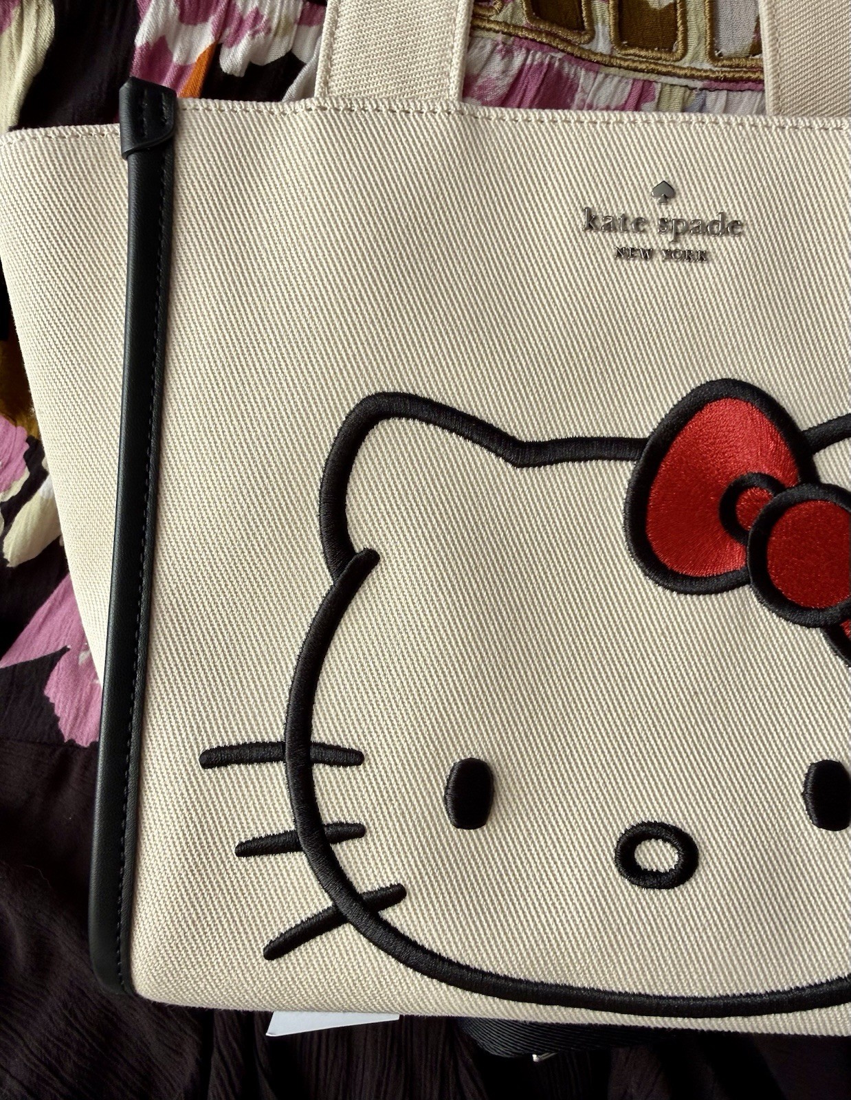 Kate Spade x Hello Kitty Kip Canvas Small Tote Bag
