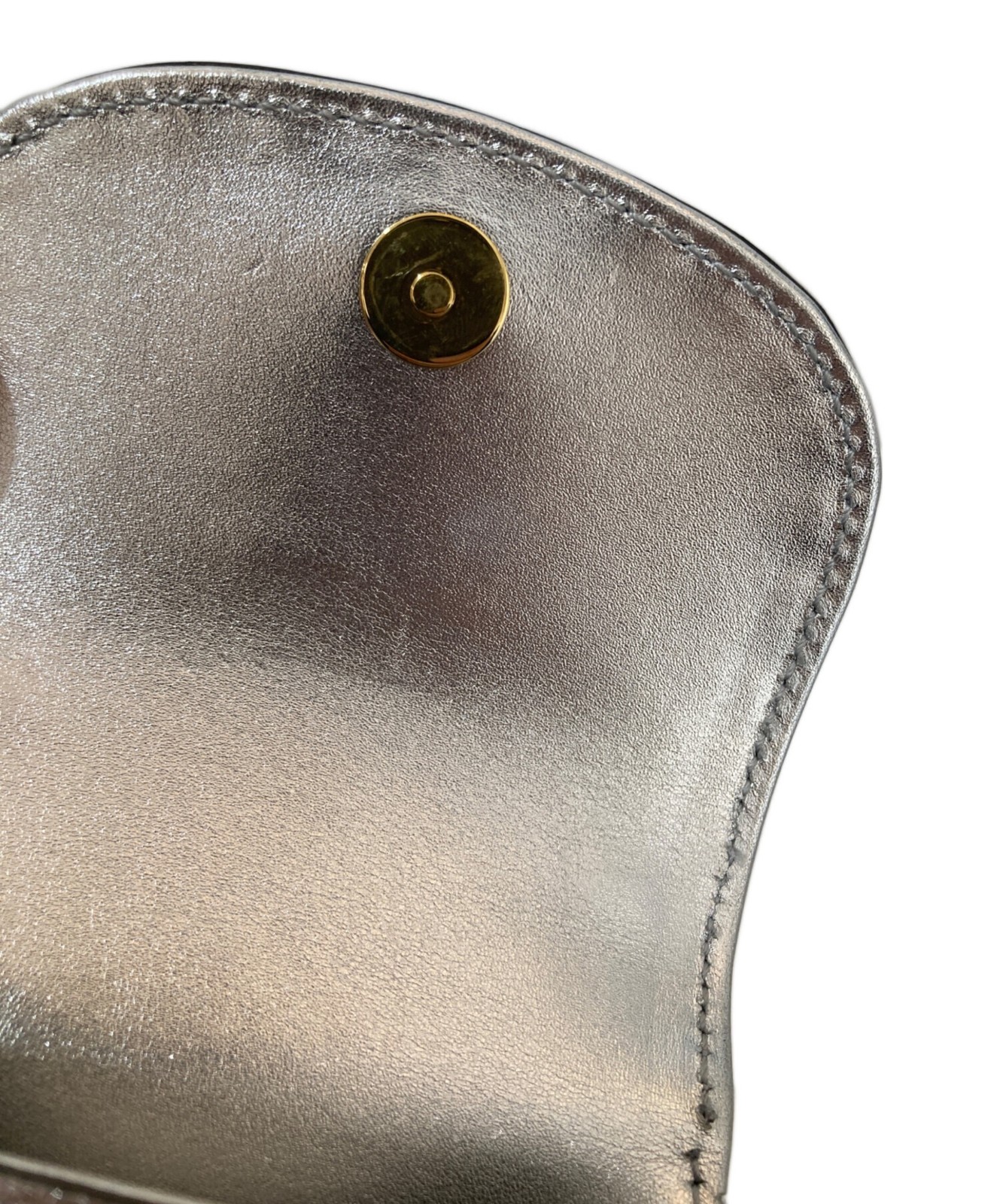 Gucci Bamboo Mini 760246 Silver Bag #TFB1531