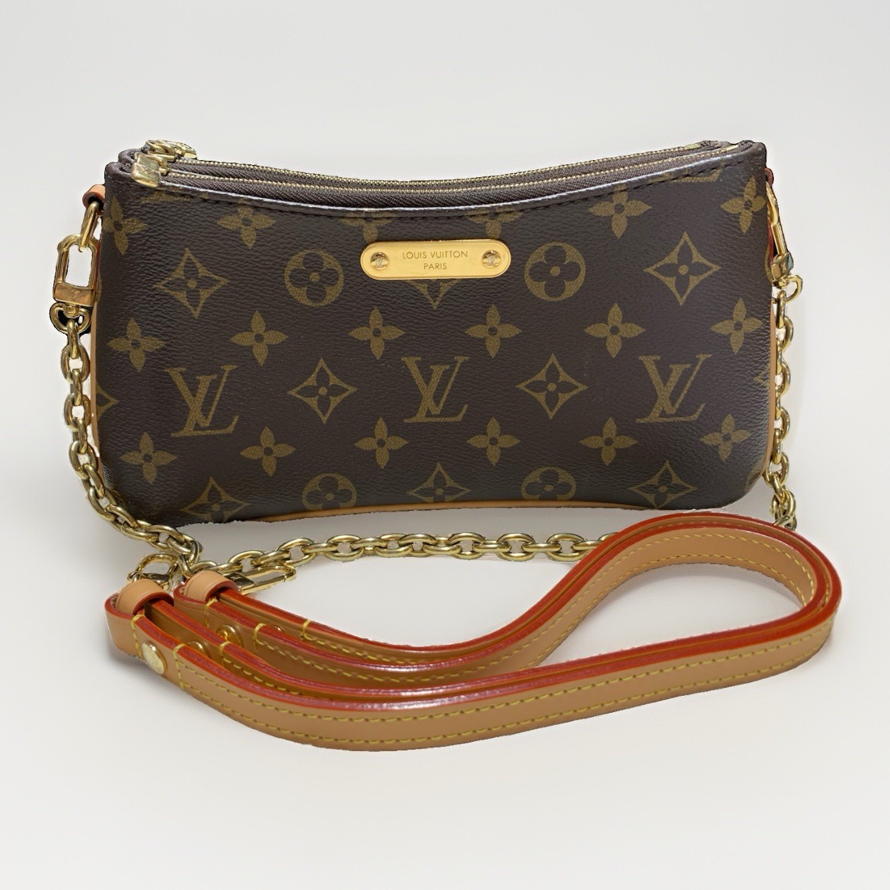 Louis Vuitton Monogram Pochette Liv Shoulder Chain Bag