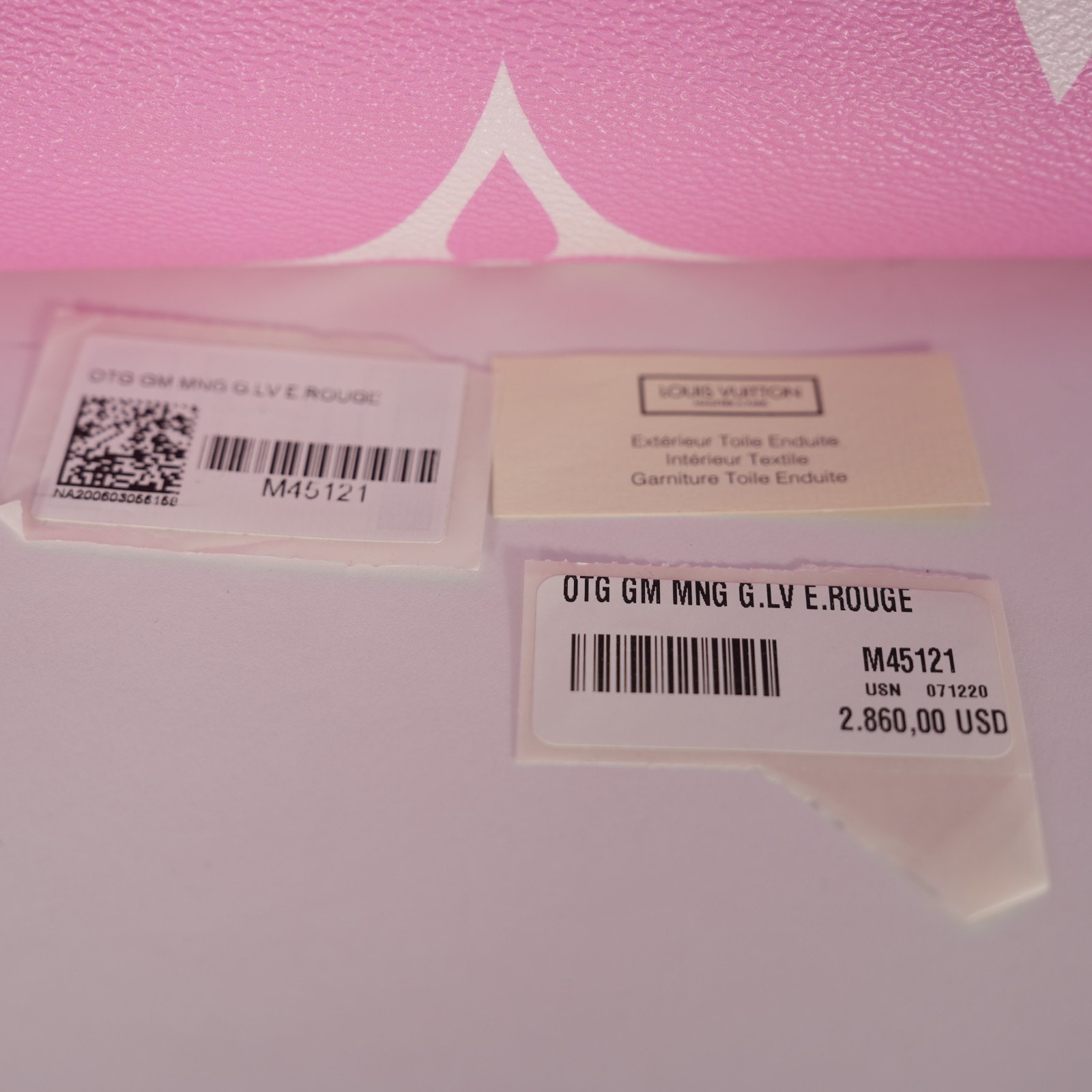 Louis Vuitton LV Monogram Escale Onthego GM Rouge Tote