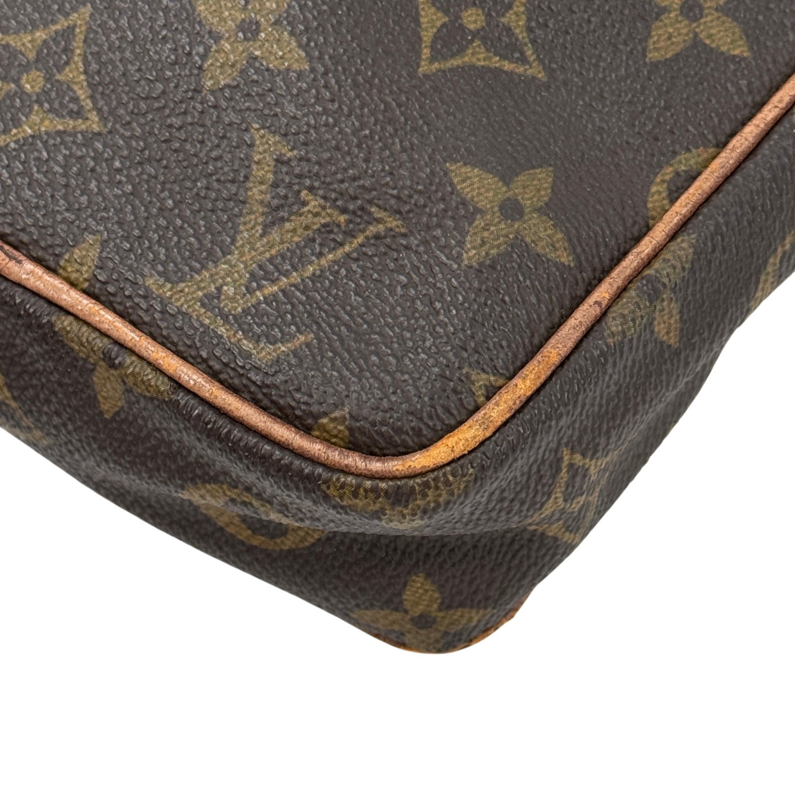 LOUIS VUITTON Old Danube Monogram Canvas Brown Shoulder Bag M3552