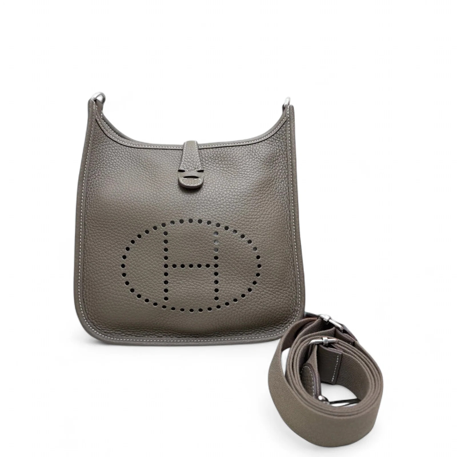 Hermes Evelyne 23 18 Etoupe Taurillon Clemence (ys072126a9r)