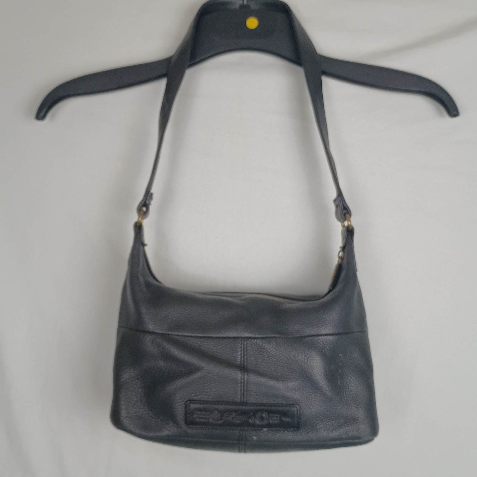 Fossil Black Leather Purse Bag 90s Single Shoulder Strap Classic Style Y2K Med