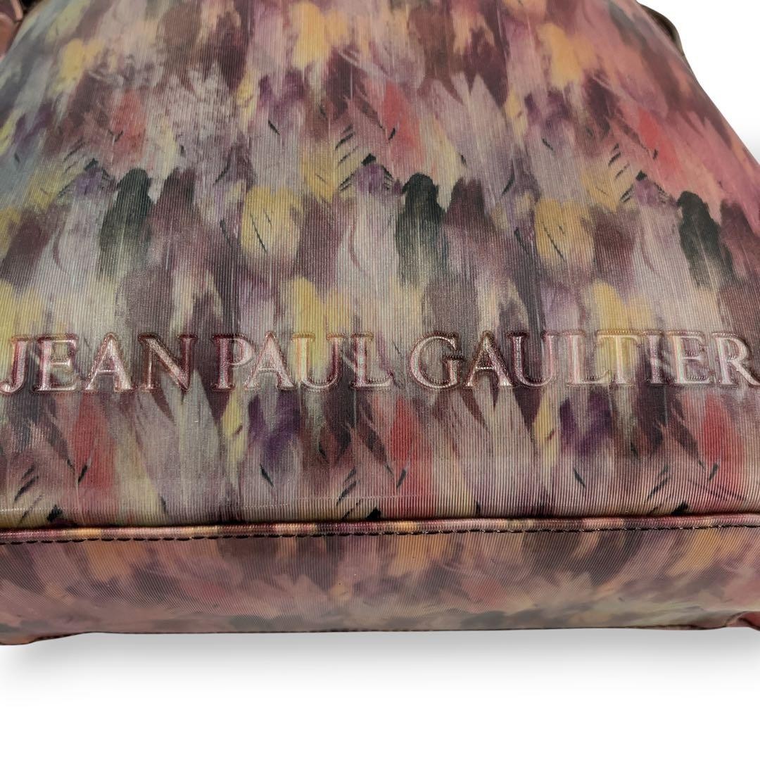 Rare Archive Y2K Jean Paul Gaultier V Cyber Pink Feather One Shoulder Bag Auth