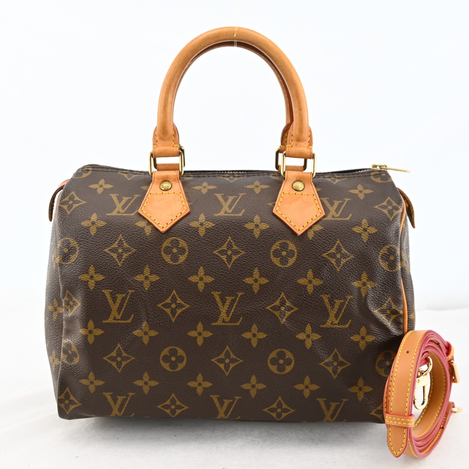 LOUIS VUITTON Monogram Speedy 25 M41528 Hand Bag Canvas A4226SR805