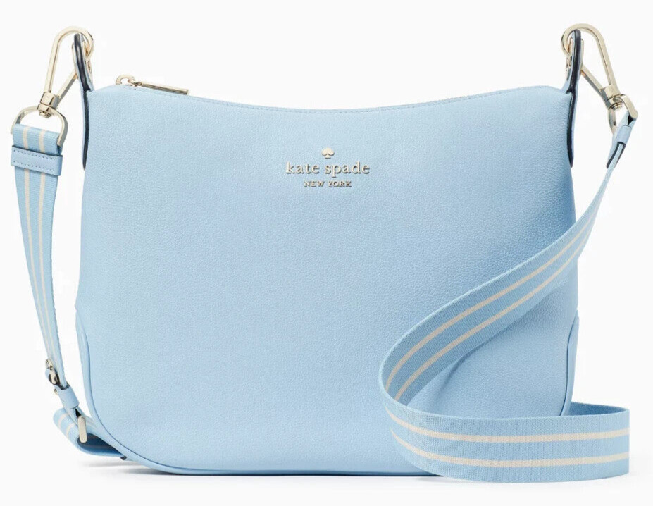 Kate Spade Rosie Large Crossbody Celeste Blue Leather K5807 NWT $399 Retail