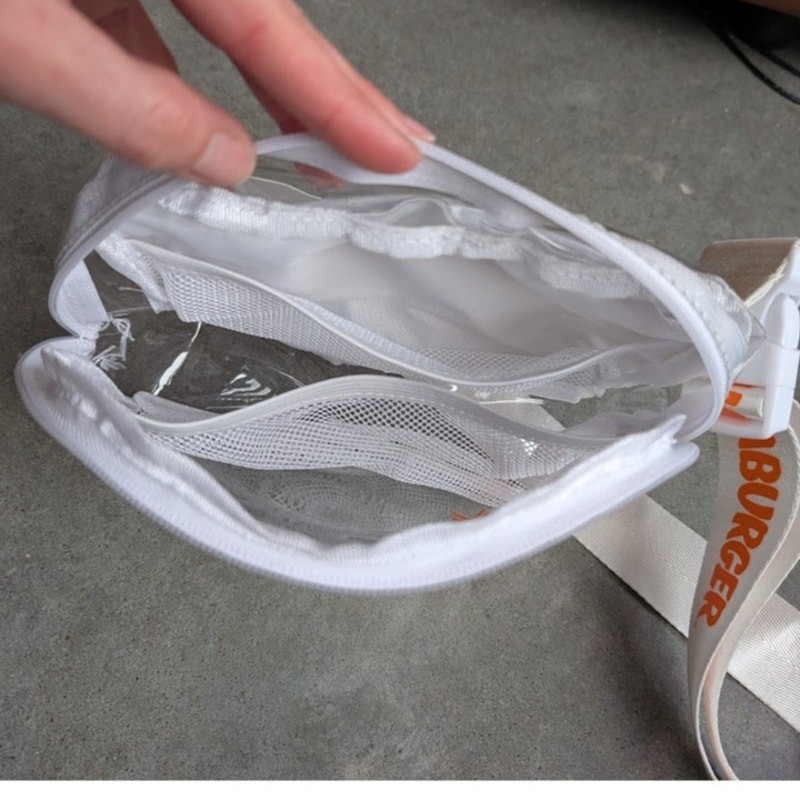 Novelty WHATABURGER Crossbody Bag Hip Pack Fanny Pack Clear Concerts See-Through