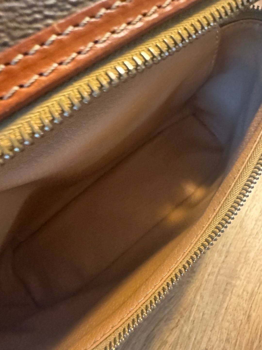 Celine Vintage Macadam Coated Canvas Vanity Bag