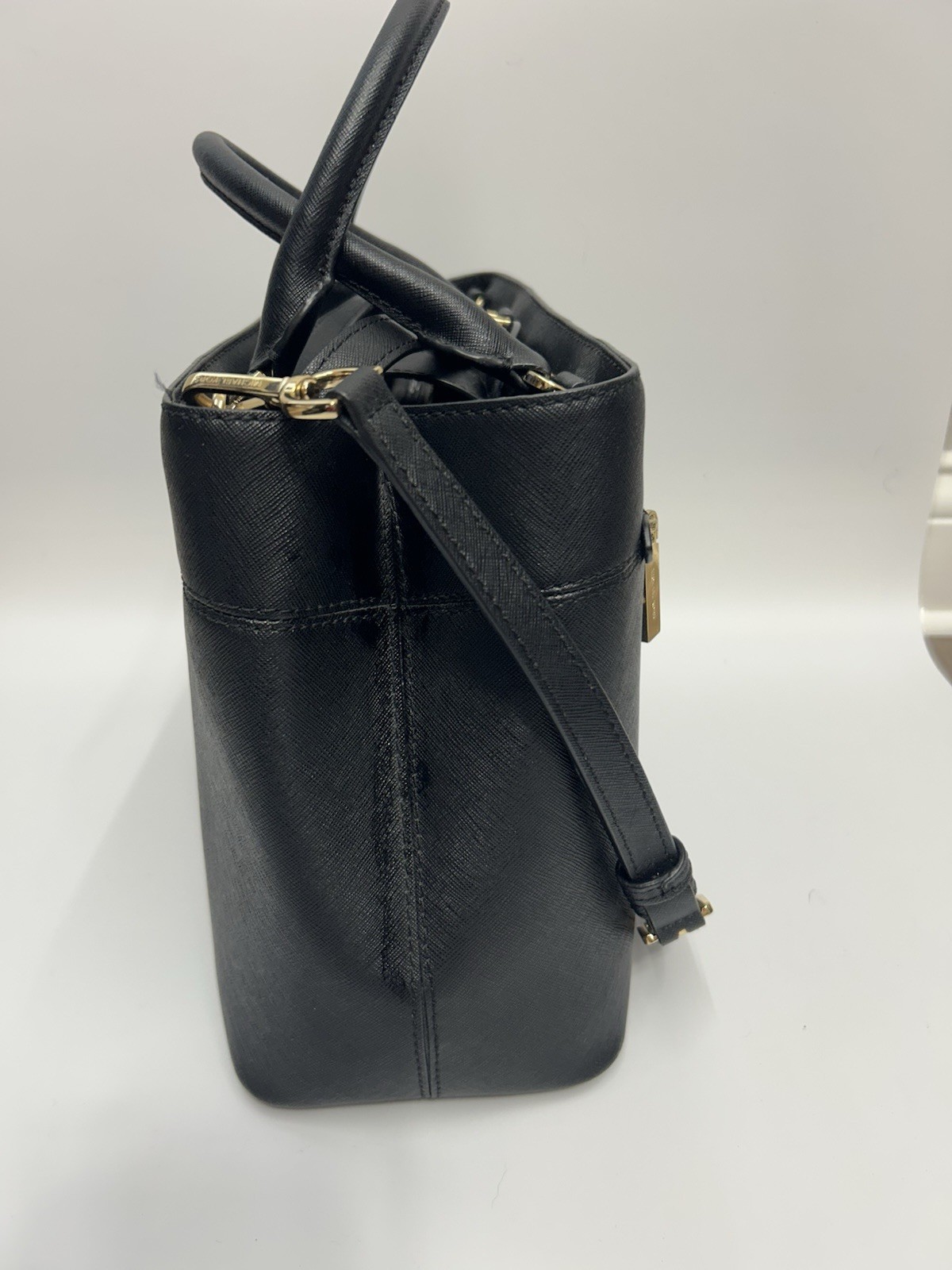 Michael Kors purse Hailee Large Leather Satchel Shoulder Black Classic Designer