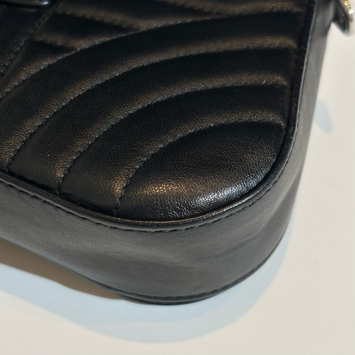Prada Sidonie Mini Black Lambskin Leather Shoulder Crossbody Bag Duty Paid