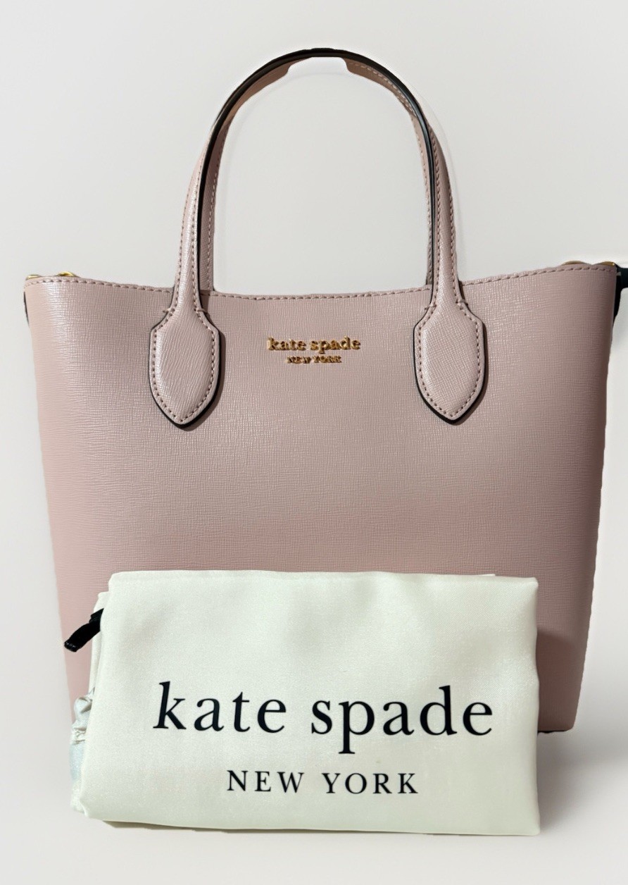 Kate Spade Bleecker Medium Crossbody Leather Tote French Rose pink NWT $248