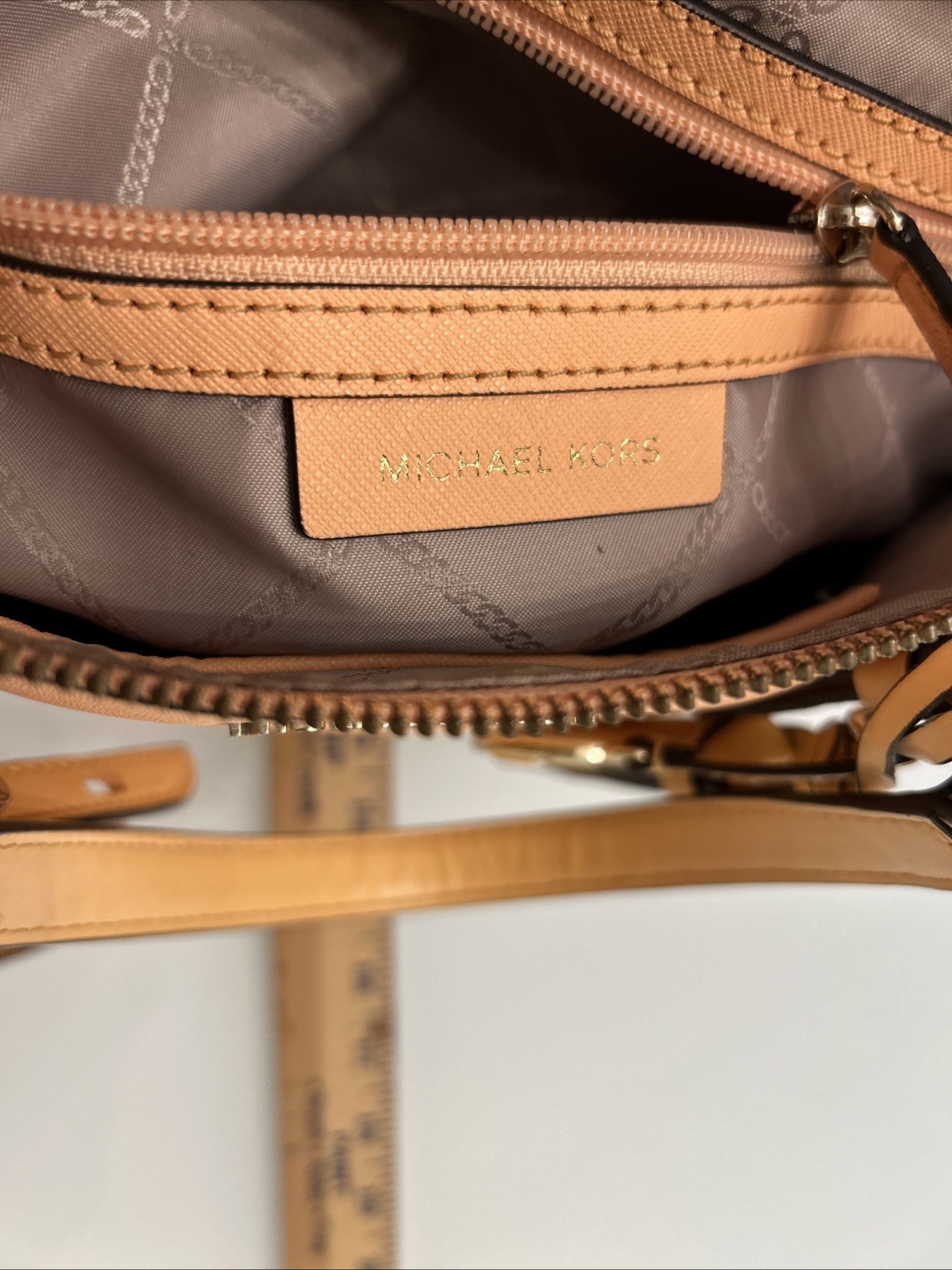 Michael Kors Purse Ciara Top Zip Peach