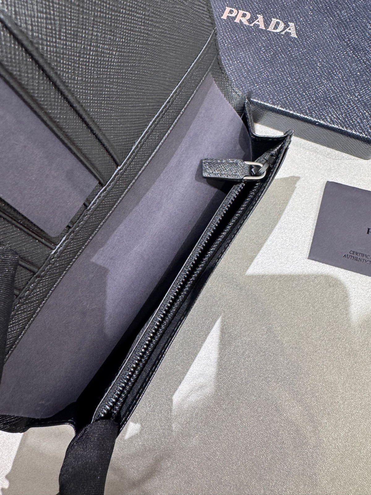 Prada Pre-Owned Authentic Long Wallet Black 2M0836-QME-F0216