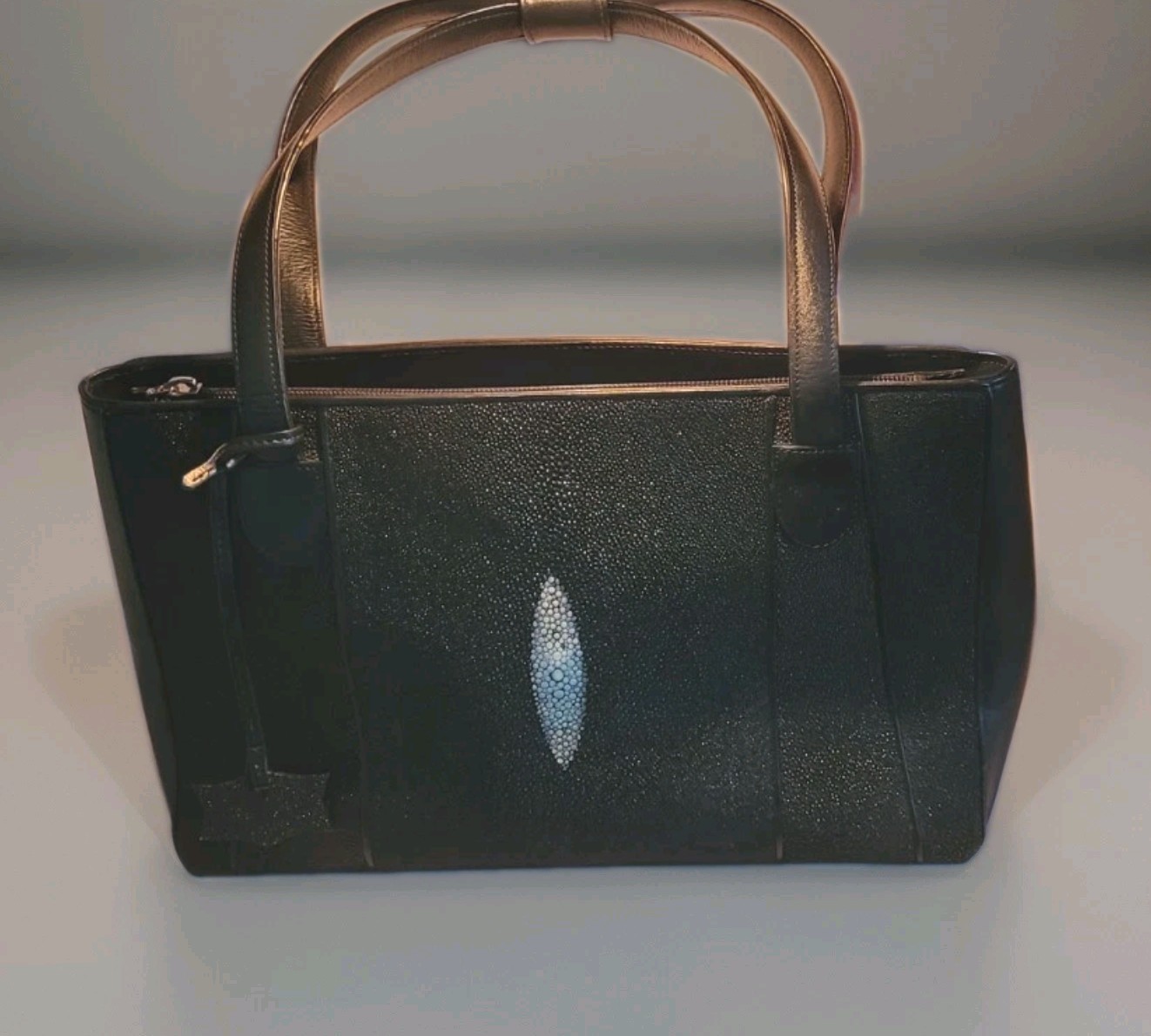 NEW Nina Raye Genuine Stingray Skin Handbag Tote Purse
