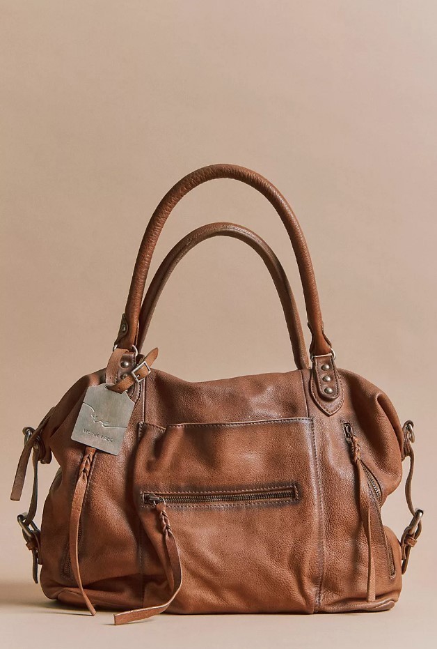 [SALE] We The Free Emerson Tote Bag Saddle Canvas One Size Authentic New