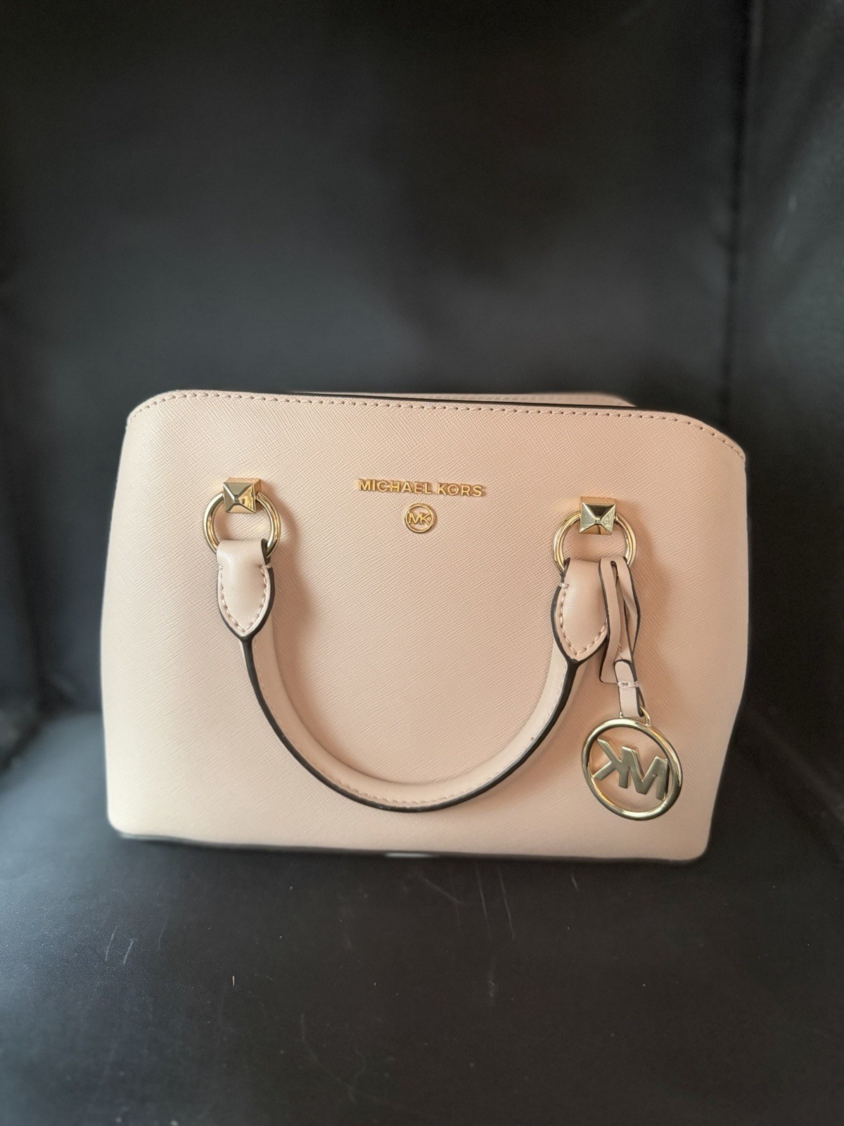 NWT MICHAEL KORS SAVANNAH BLOSSM SMALL SATCHEL SAFFIANO LEATHER
