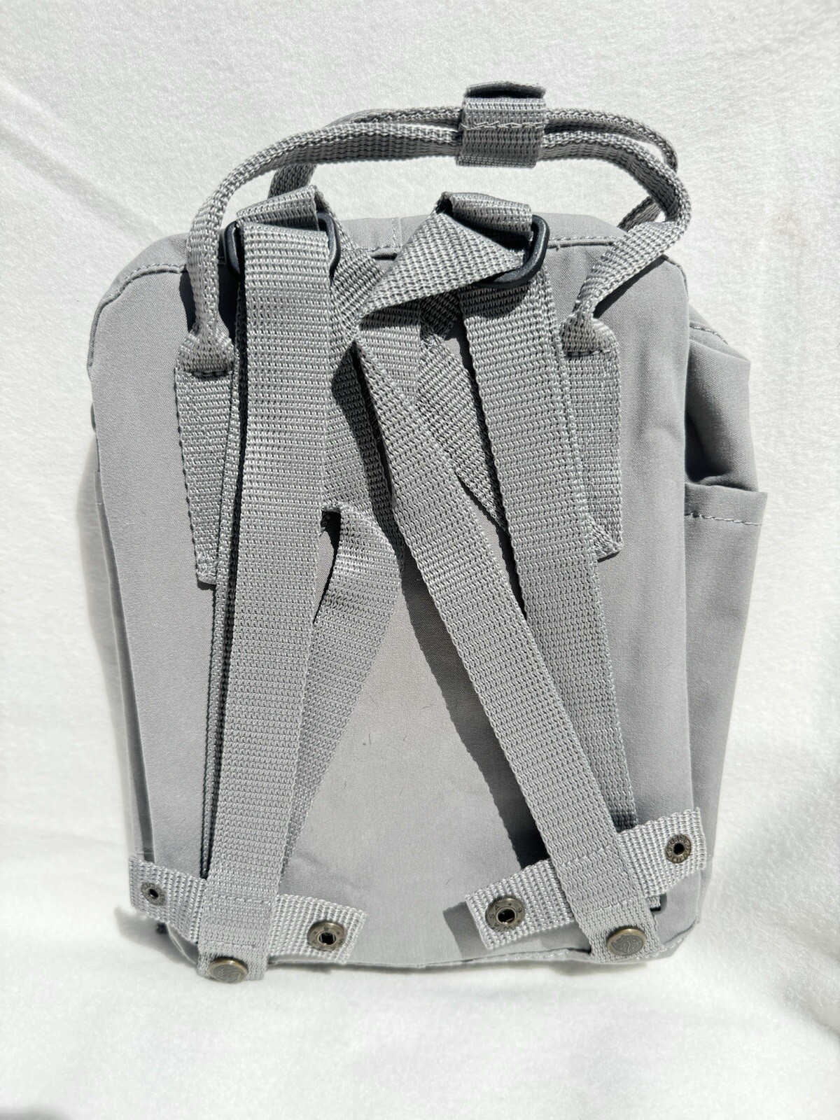 Mini Fjallraven Kanken Backpack For Work & Travel, FOG, Height 11.4 in, 7 L