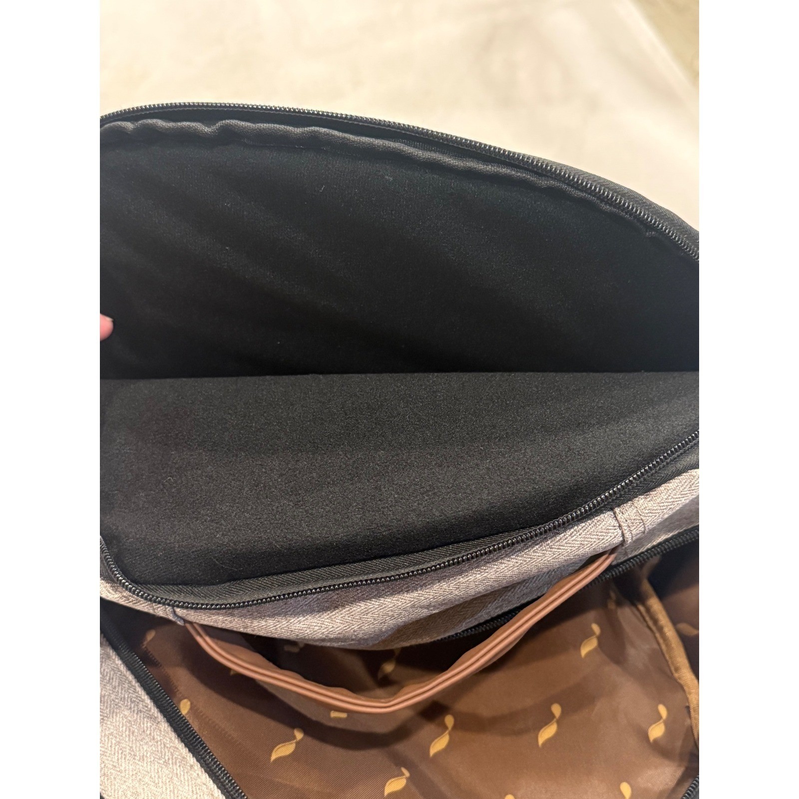 Young Living 2021 Convention Backpack Brown Grey Essential Oil Laptop Bag- New