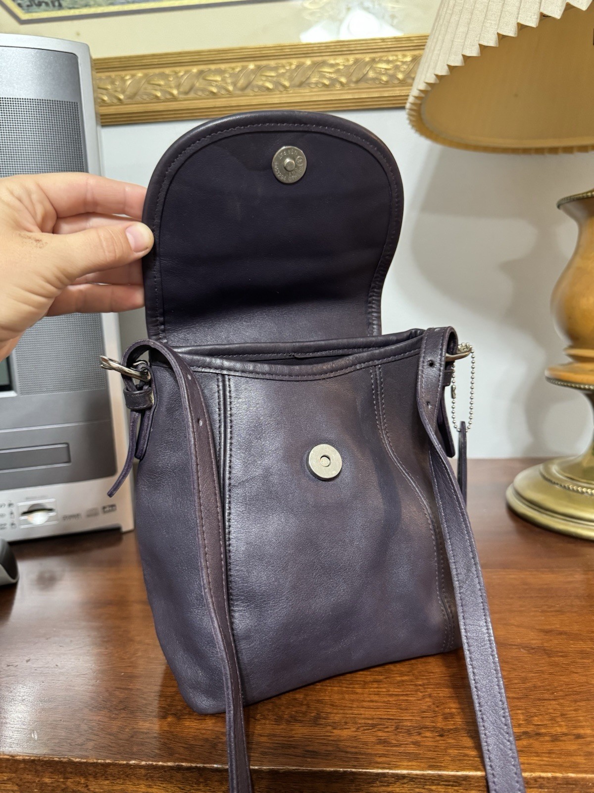Vintage Coach SoHo Small Flap Ink Crossbody Purse 4108