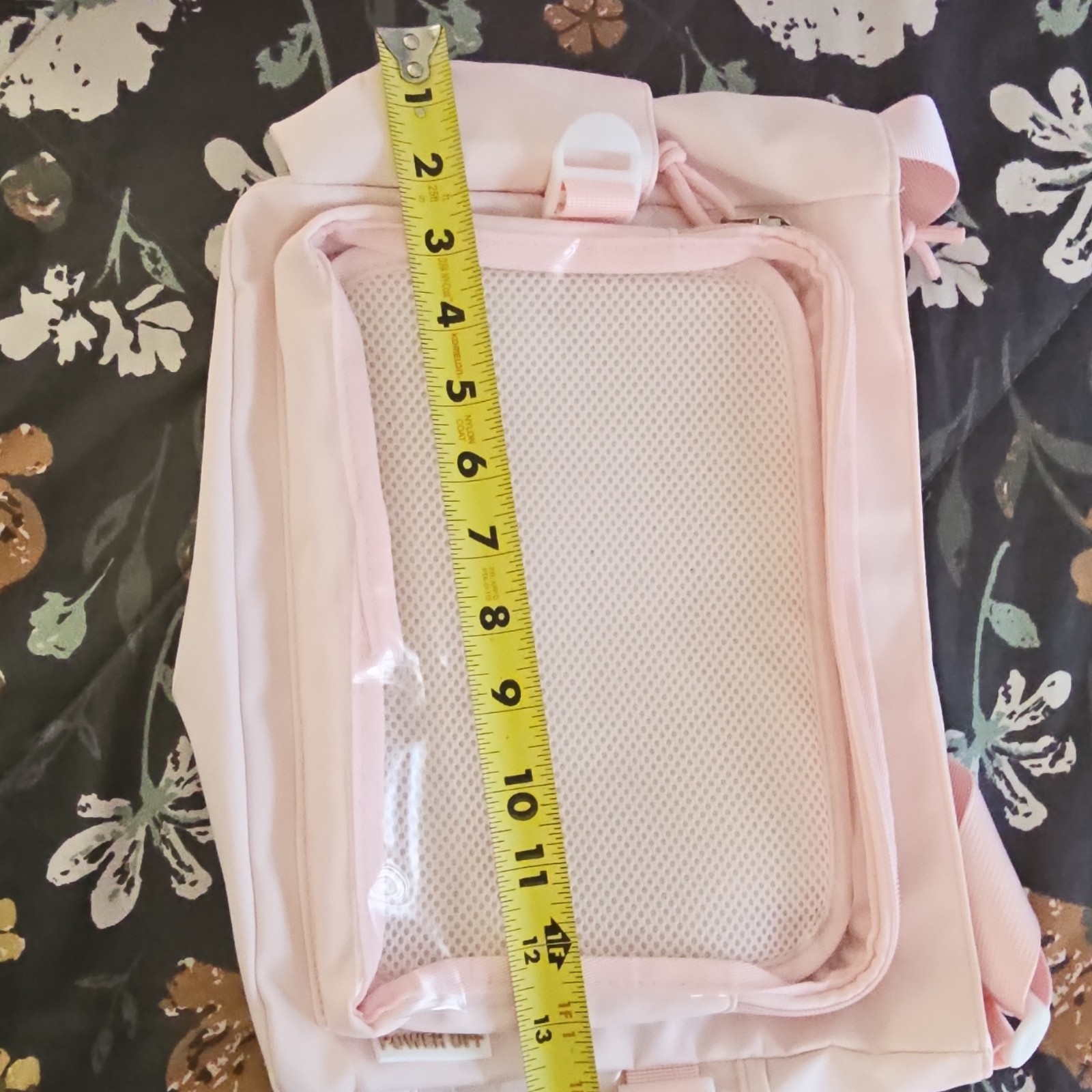 Crossbody Bag Clear Front Zip Pocket Strap Side Pockets. DOLLS NOT INCLUDED