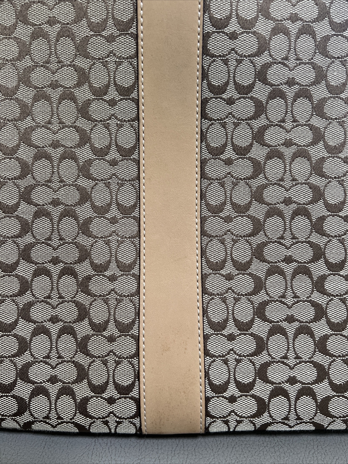 Coach Laptop Sleeve Case Bag Signature CC Jacquard Khaki
