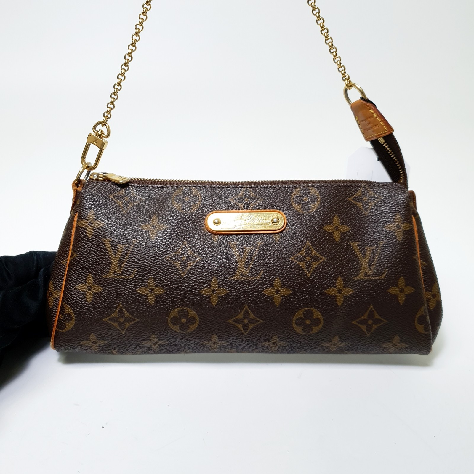 TARIFF FREE Authentic Louis Vuitton Eva Clutch Monogram M95567 Initials CLA818