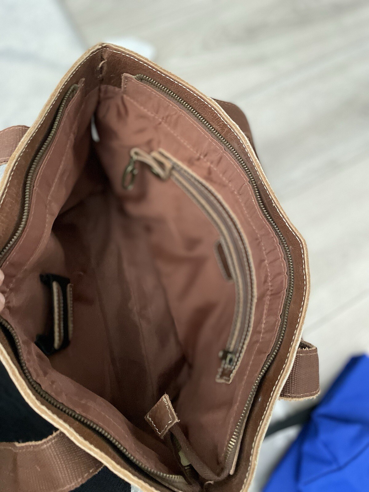 APC Leather Tote Bag Shoulder Bag Brown A.P.C Paris