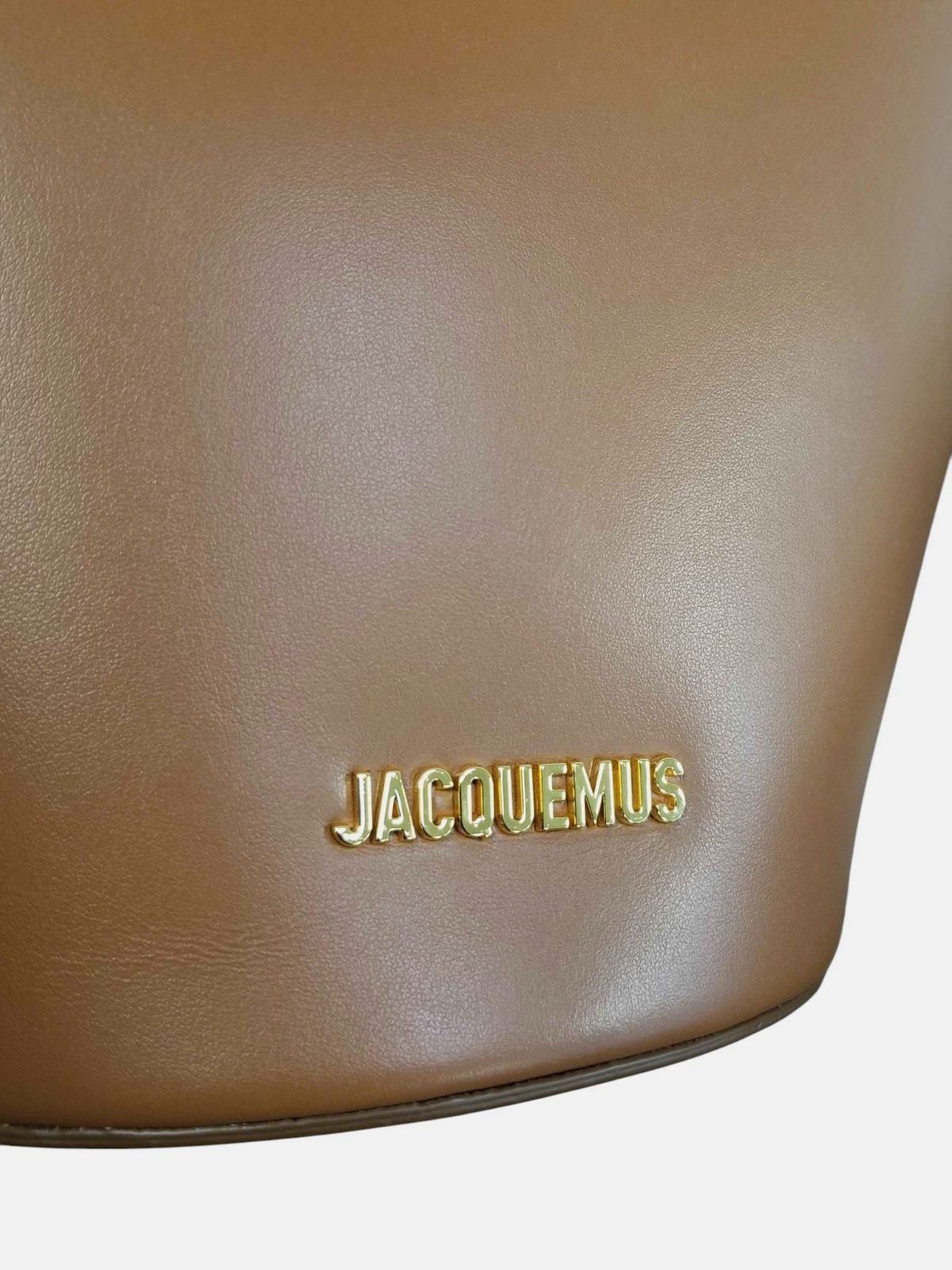 Jacquemus Women Brown Le Bambola Moyen Leather Shoulder Tote Hand Bag