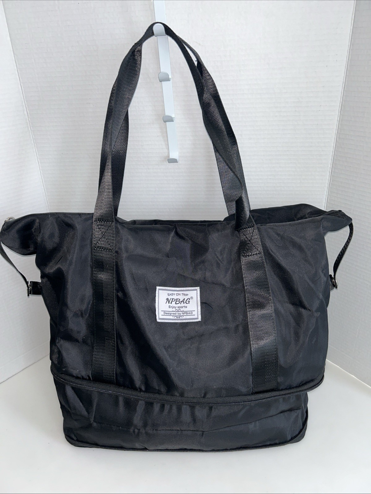 NPBAG Nylon Easy On Trip Expandable Travel Bag Color Black