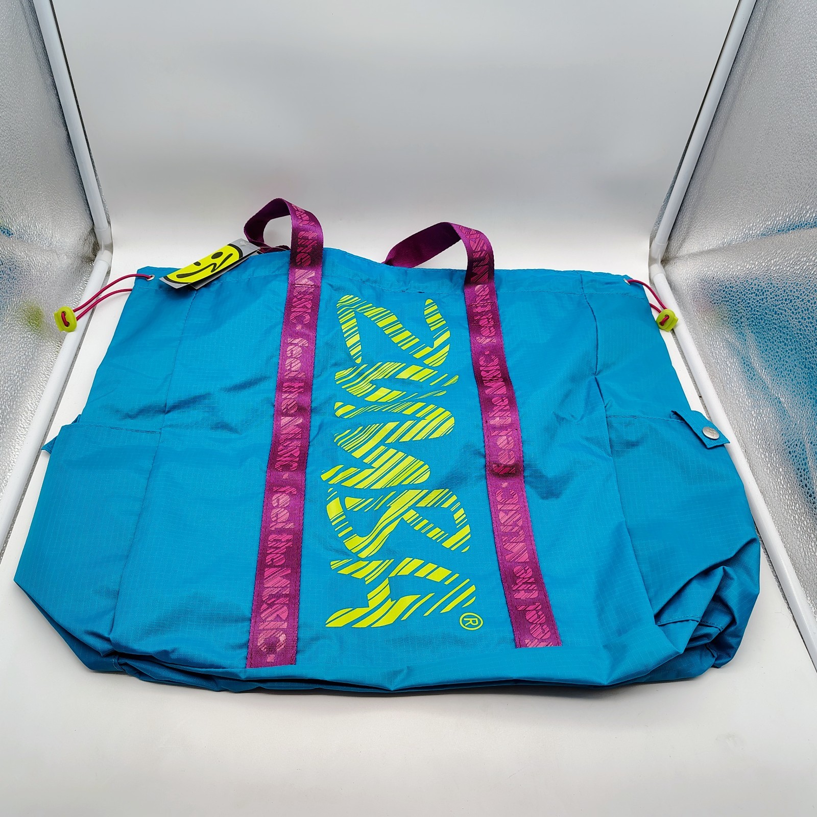 Zumba Wear Fast Dash Tote Bag Emerald Blue Gym Dance Bag NWT