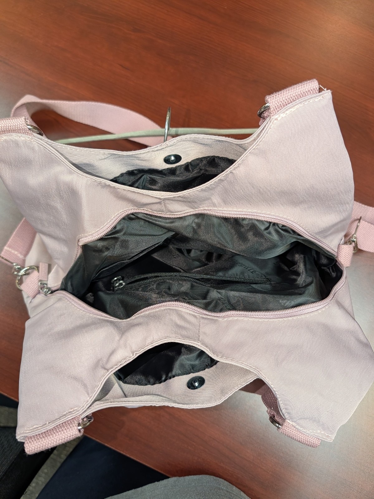 Purse-Suoyate Lightweight Nylon Hobo Bag-Convertible Shoulder/Crossbody-Lilac
