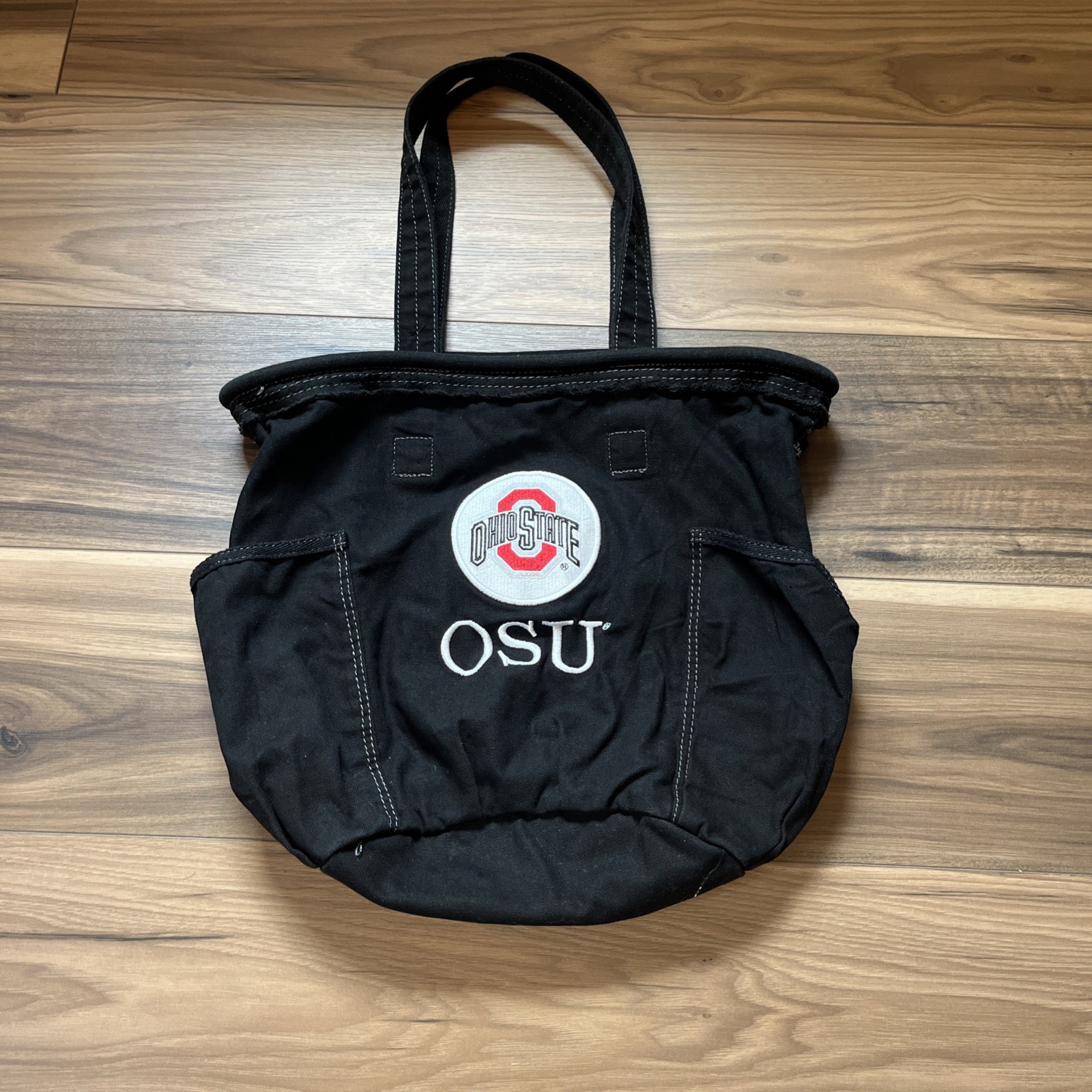 Thirty-one Retro Metro Ohio State Buckeyes OSU Black Tote Tailgate Bag 23”