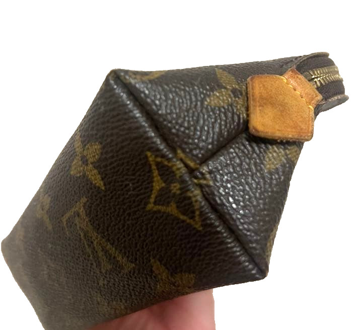 Auth Louis Vuitton Monogram Pochette Cosmetique Makeup Pouch Vintage