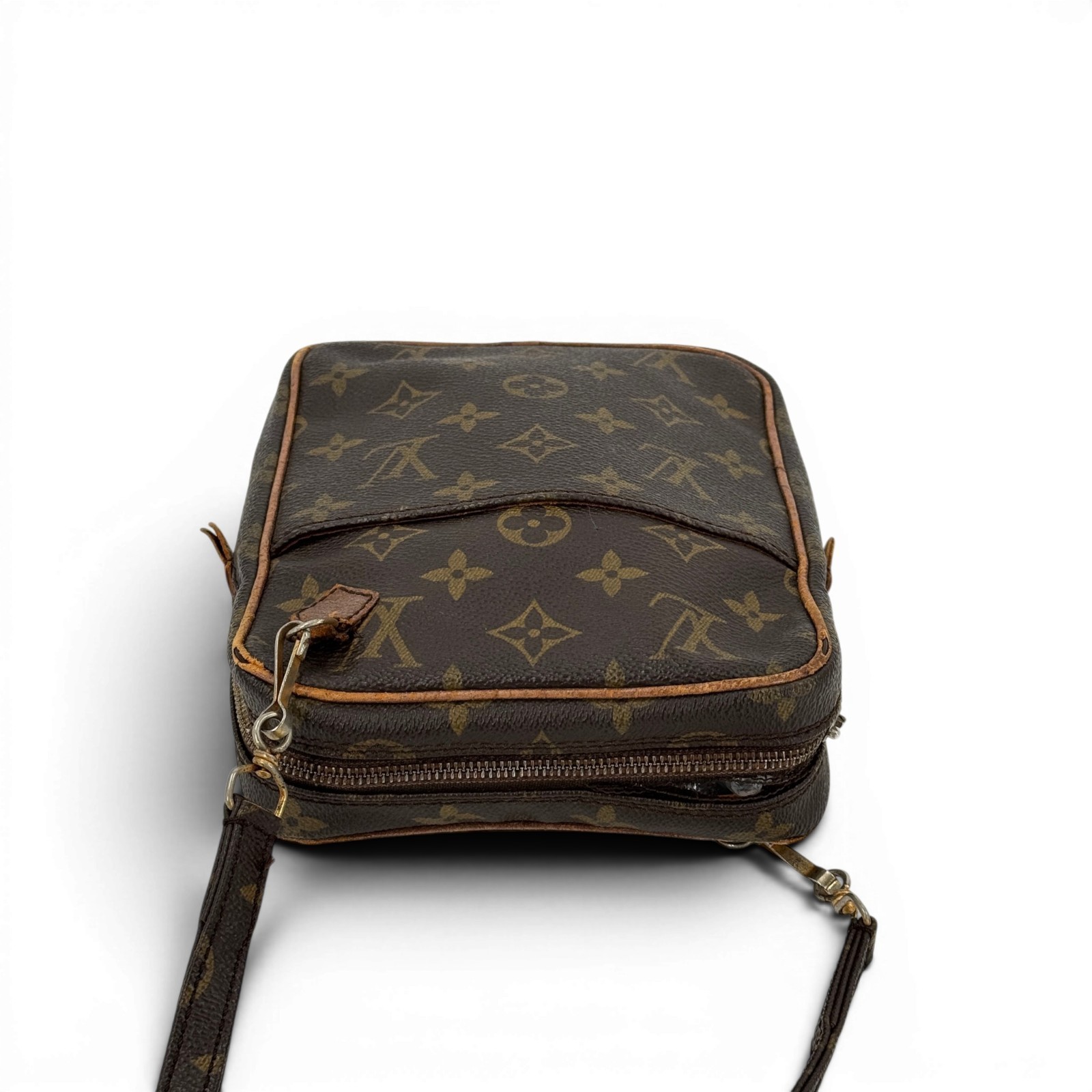 LOUIS VUITTON Old Danube Monogram Canvas Brown Shoulder Bag M3552